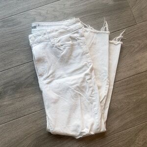 PAIGE Women's Cropped White Jeans